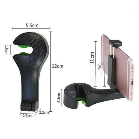 SearchFindOrder Car Headrest Hook With Phone Clip