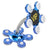 SearchFindOrder Cellphone Accessories Blue 360° Rotatable Metal Flower Cell Phone Holder