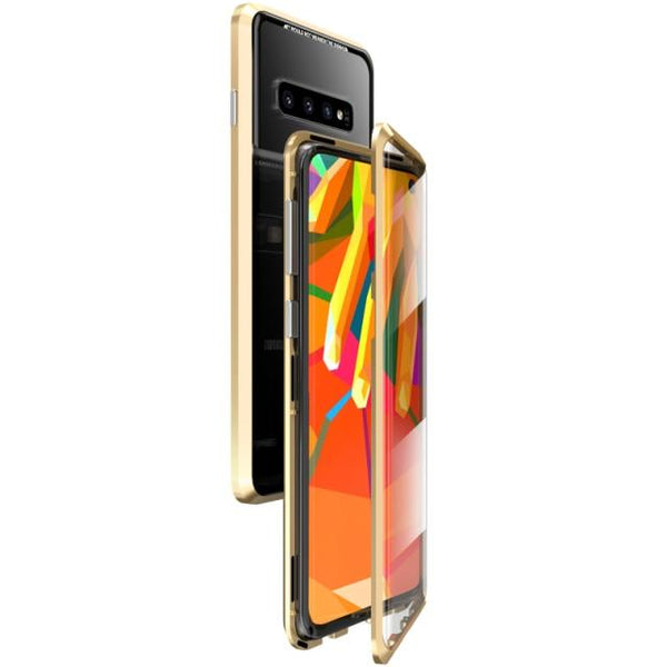 SearchFindOrder Cellphone Accessories For Galaxy S10 / Gold Magnetic Case for Samsung Galaxy Phones