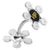 SearchFindOrder Cellphone Accessories Silver 360° Rotatable Metal Flower Cell Phone Holder