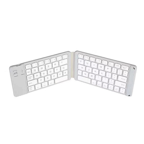 SearchFindOrder China / 018-White Universal Mini Foldable Wireless Keyboard with Touchpad