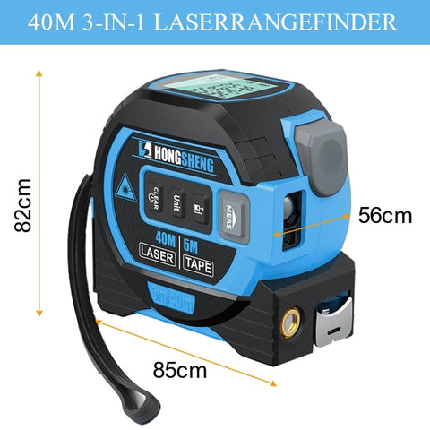 SearchFindOrder China / 3 In 1 Laser- 40m 1 3-in-1 High-Precision Laser Rangefinder, 5m Tape & Infrared Distance Meter