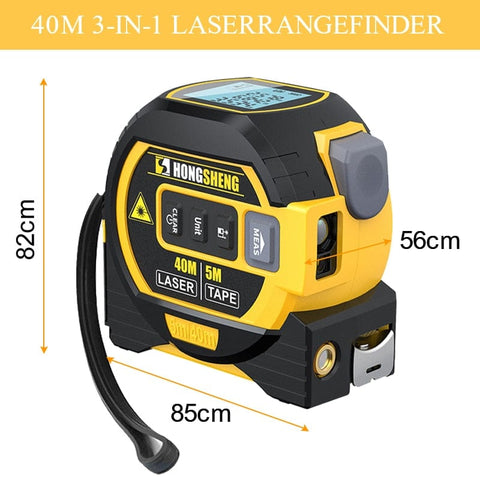 SearchFindOrder China / 3 In 1 Laser- 40m 3-in-1 High-Precision Laser Rangefinder, 5m Tape & Infrared Distance Meter