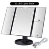 SearchFindOrder China / Black Portable Magnifying Tri Fold Makeup Mirror