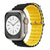 SearchFindOrder China / Black-yellow / 38 40 41mm Ocean Silicone Strap Band For Apple iWatch Ultra