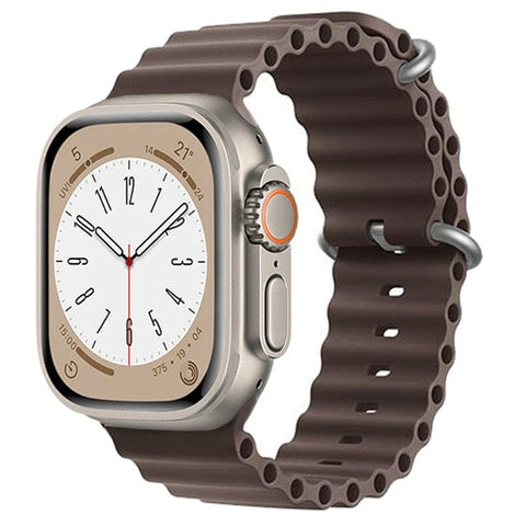 SearchFindOrder China / coastal gray / 38 40 41mm Ocean Silicone Strap Band For Apple iWatch Ultra