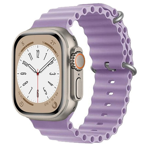SearchFindOrder China / light purple / 38 40 41mm Ocean Silicone Strap Band For Apple iWatch Ultra