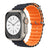 SearchFindOrder China / Midnight-Orange / 38 40 41mm Ocean Silicone Strap Band For Apple iWatch Ultra