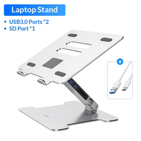 SearchFindOrder China / Stand with USB 3.0 SD Port Aluminum Foldable Laptop Notebook Cooling Stand with USB 3.0 Hub