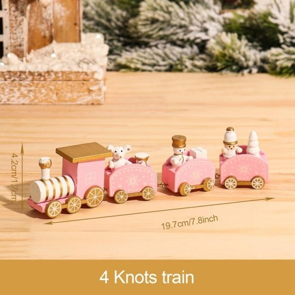 SearchFindOrder christmas 17 Christmas Wooden Train Ornament Decoration