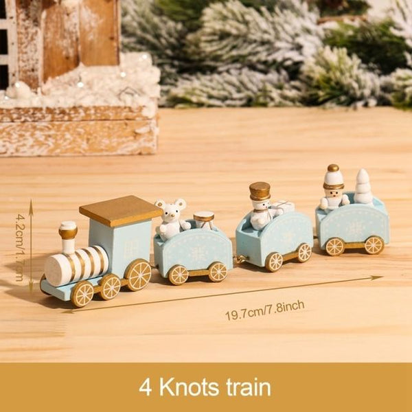 SearchFindOrder christmas 18 Christmas Wooden Train Ornament Decoration