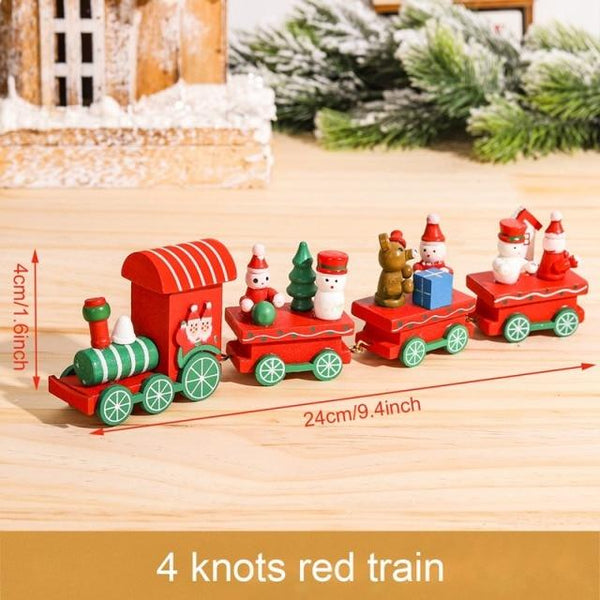 SearchFindOrder christmas 2 Christmas Wooden Train Ornament Decoration