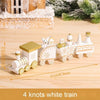 SearchFindOrder christmas 9 Christmas Wooden Train Ornament Decoration