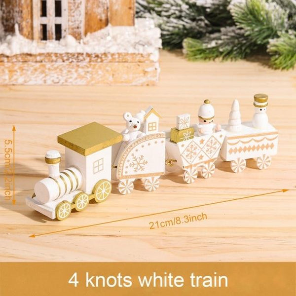 SearchFindOrder christmas 9 Christmas Wooden Train Ornament Decoration