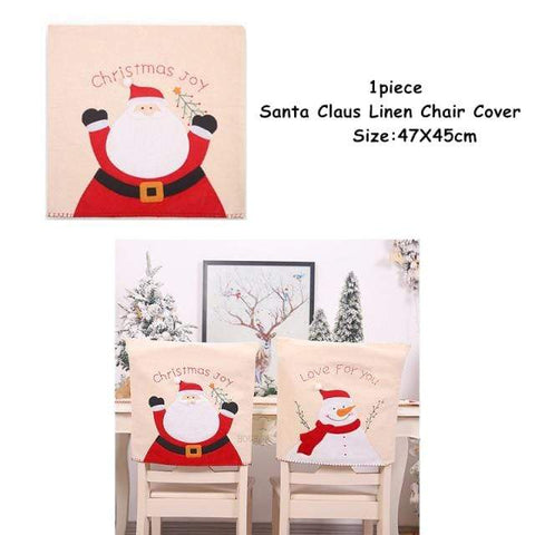 SearchFindOrder christmas Chair Cover-33 Multiple Christmas Decor For Tables & Chairs