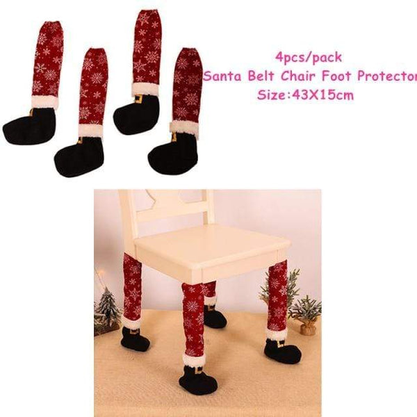 SearchFindOrder christmas Chair Protector-52 Multiple Christmas Decor For Tables & Chairs