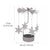SearchFindOrder christmas Christmas Candle Holder Rotary Spinning Carousel Light