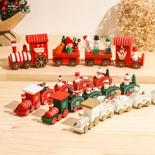 SearchFindOrder christmas Christmas Wooden Train Ornament Decoration