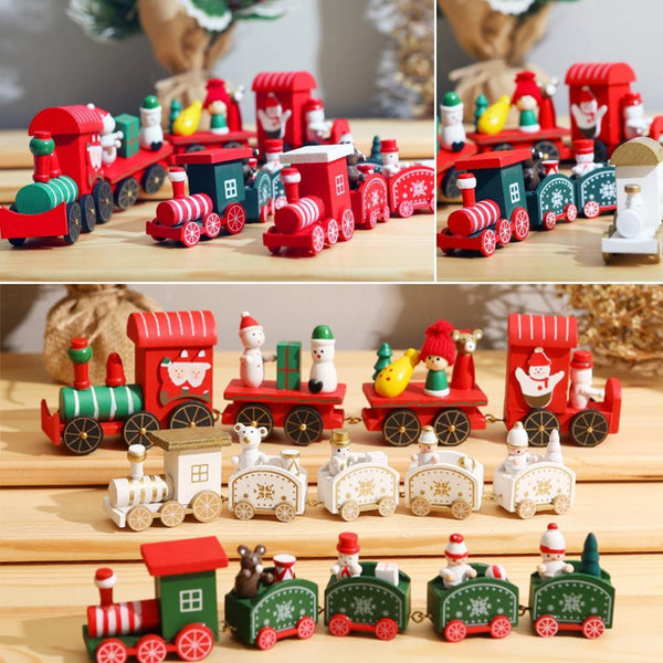 SearchFindOrder christmas Christmas Wooden Train Ornament Decoration