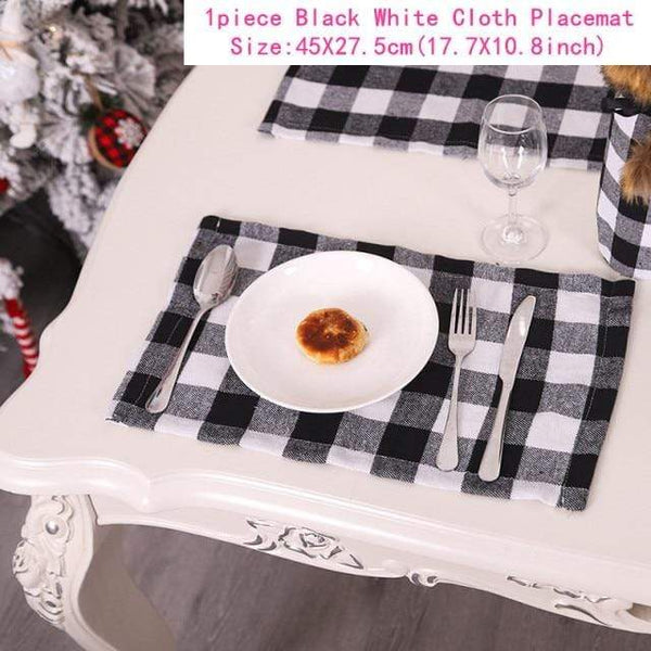 SearchFindOrder christmas Placemat-2 Multiple Christmas Decor For Tables & Chairs