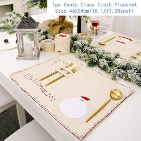 SearchFindOrder christmas Placemat-9 Multiple Christmas Decor For Tables & Chairs