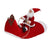SearchFindOrder christmas Red / M - Back length: 32cm Bust adjustable range: 47-60cm Royal Running Santa Pet Costume