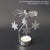 SearchFindOrder christmas Silver Snow Flake Tea Light Christmas Candle Holder Rotary Spinning Carousel Light