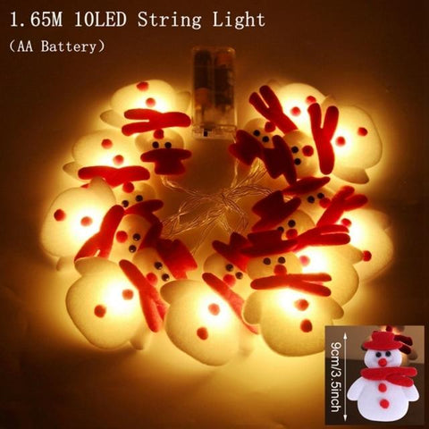 SearchFindOrder christmas Snow Man Red Hat Snowman, Deer, and Sand Christmas LED Tree Decoration