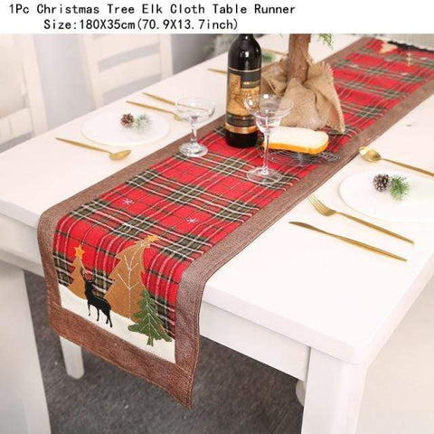 SearchFindOrder christmas Table Runner-23 Multiple Christmas Decor For Tables & Chairs