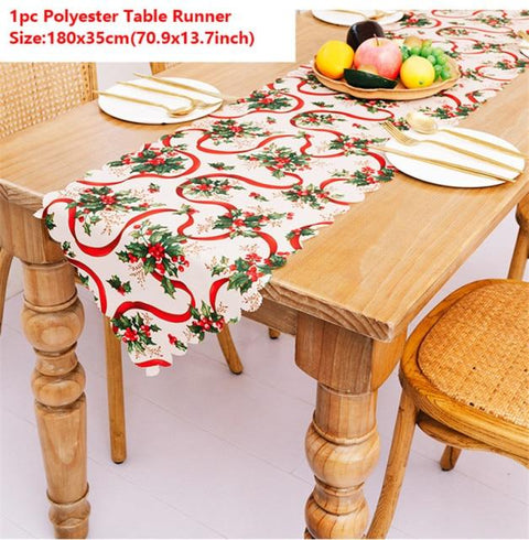 SearchFindOrder christmas Table Runner--B Multiple Christmas Decor For Tables & Chairs
