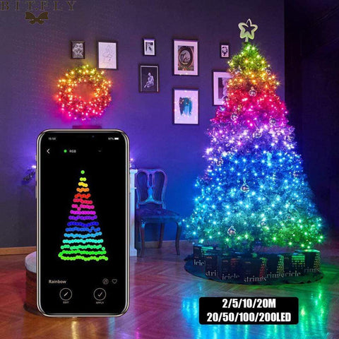 SearchFindOrder christmas USB Powered Smart Interactive String Lights