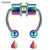 SearchFindOrder Colorful Magnetic Nose Hoop Ring
