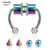 SearchFindOrder colorful style1 Magnetic Nose Hoop Ring