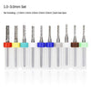 SearchFindOrder D3.175 1.0-3.0set Carbide Tungsten Corn teeth Milling bits cutter for Engraving machine