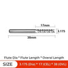 SearchFindOrder D3.175X17X38L Carbide Tungsten Corn teeth Milling bits cutter for Engraving machine