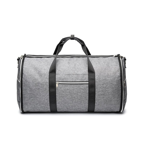SearchFindOrder Dark gray Luxury Men's Garment 2-in-1 Travel Suit Storage Bag and Duffel Bag