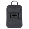 SearchFindOrder Dark gray Universal Car Back Seat Storage Organizer with Elastic Felt Storage Bag 6 Pockets Organizer