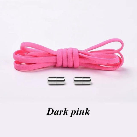 SearchFindOrder Dark pink Smart No-Tie Shoelaces