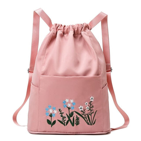 SearchFindOrder Deep Pink Waterproof Folding Large Travel Backpack