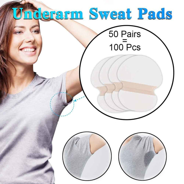 SearchFindOrder 100/200/300/400pcs Summer Disposable Underarm Sweat Pads For Armpit Clothing Anti Absorbent Sweat Pads Perspiration Sticker