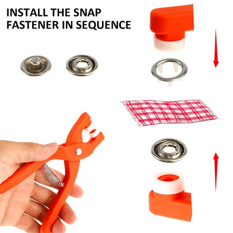 SearchFindOrder Easy Snap Button Installation Tool Set (200pcs)