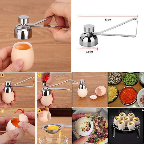 SearchFindOrder Egg Scissors Stainless Steel 5 Style Fried Egg Pancake Mold Gadget Rings