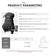 SearchFindOrder Electric Rechargeable Heating Gloves with Three-Stage Temperature Settings