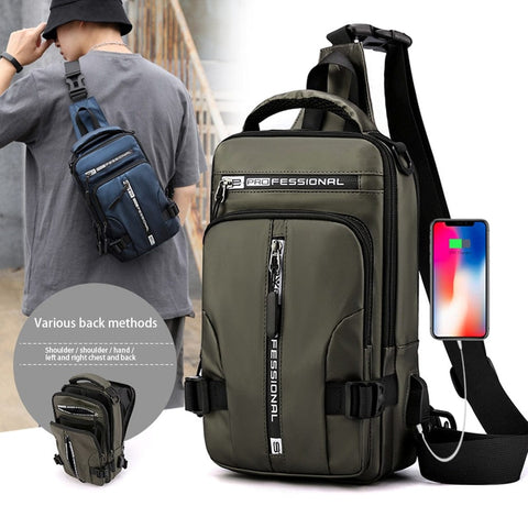 SearchFindOrder Elegant Multifunction USB Charging Mini Crossbody Travel Bag