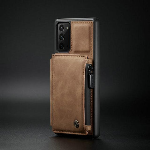 SearchFindOrder For Galaxy S10 Plus / Brown Luxury Multifunctional Wallet Phone Case For Samsung
