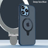 SearchFindOrder For iPhone14 Pro Max / Deep Sea Blue Shockproof Metal Cellphone Ring Holder Case⁠