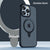 SearchFindOrder For iPhone14 Pro Max / Obsidian Black Shockproof Metal Cellphone Ring Holder Case⁠