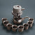 SearchFindOrder G Exquisite Porcelain Stone Grinding Tea Set
