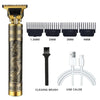 SearchFindOrder Gold Metal Dragon Professional Hair Trimmer with LCD Display