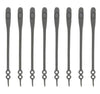 SearchFindOrder Gray 16pc/pack No Tie Elastic Silicone Shoelaces